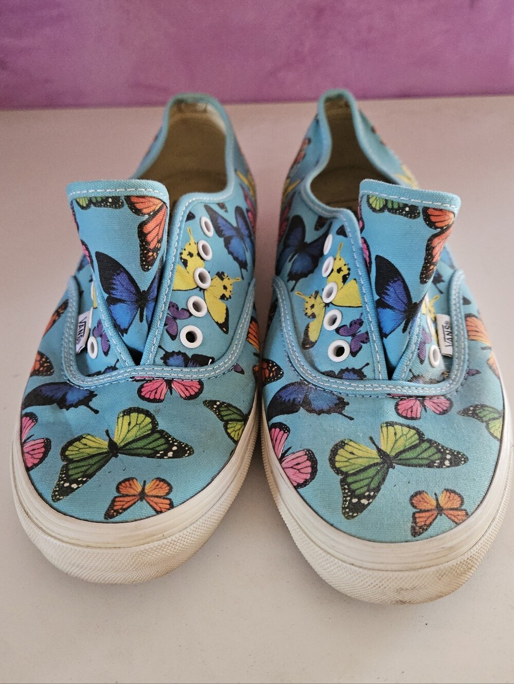 Low Pro Butterfly Print Vans